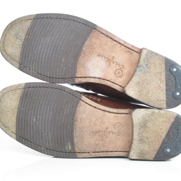 Cole Haan mens shoes brown leather penny loafer casual pinch slip-on size 7 B - Picture 11 of 11